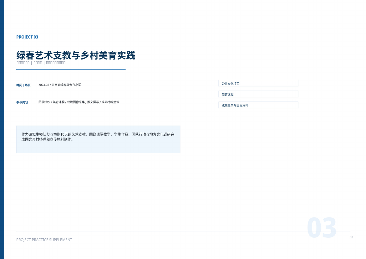 展陈与课程物料版式样本